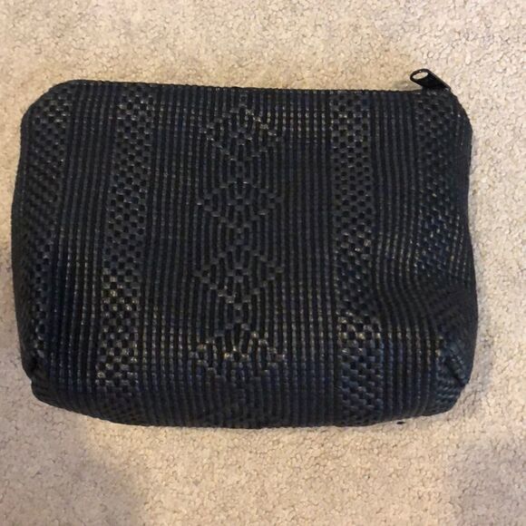 Black Textured Make-up Bag  - Picture 1 of 5